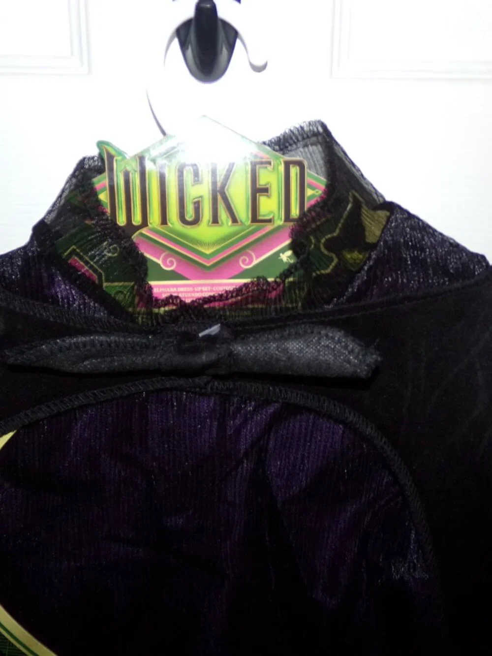 Wicked Elphaba Dress for Girls Premium Official Costume Black Dress with Purple
